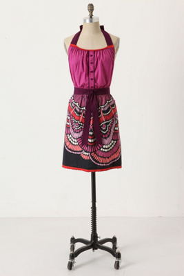 Buttoned Lace Apron