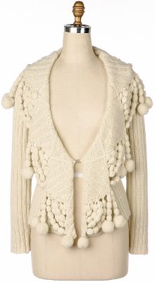 pompom cardigan