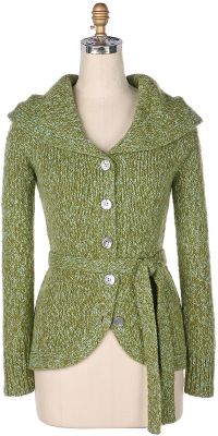 tree trimming cardigan