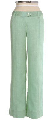 braided waist linen pant