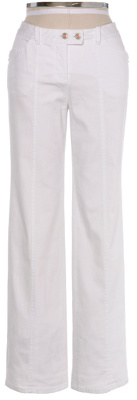 seamed denim trouser