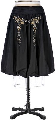 embroidered snowdrop skirt