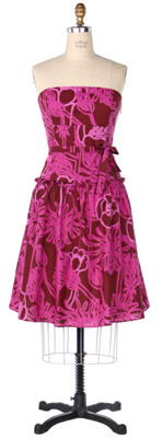 kukui nut strapless dress
