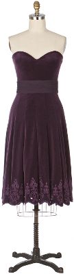 velveteen cummerbund dress