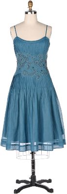 blue chalet dress