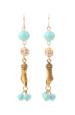 evening glove earrings