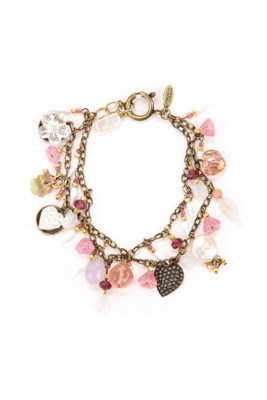 hearts and flowers bracelet