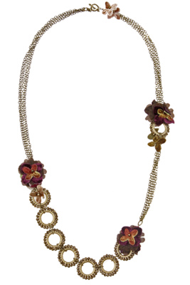 roses and rounds necklace