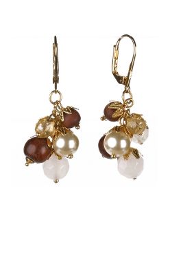 au lait cluster earrings