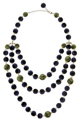 velvet garland necklace