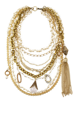 champagne toast necklace