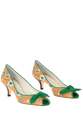 orange blossom peep-toes