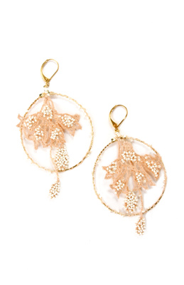 guipure lace hoops