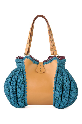 azuline raffia bag