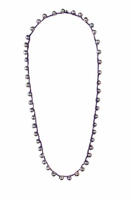 Pearl Rope Necklace in Purple