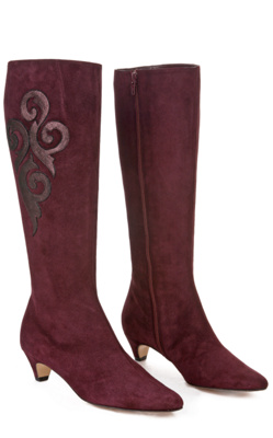 suede camelot boots