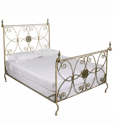 iron sleigh bed