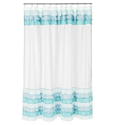 biscayne ruffle shower curtain