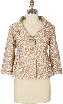 jacquard swing jacket