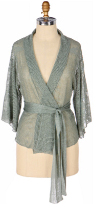 Anthropologie - seine wrap :  kimono sleeves wrap linen