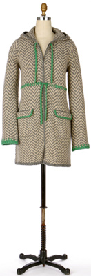 Anthropologie - :  coat lambswool green hooded