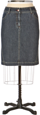 denim pencil skirt