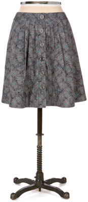 graph paper skirt