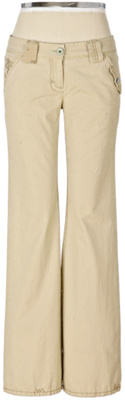 embroidered sandstone chinos