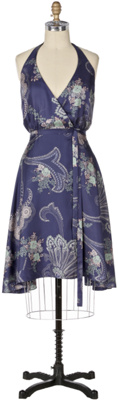 paisley halter dress