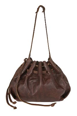 sienna leather shoulder bag