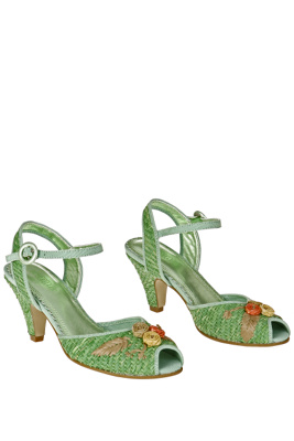 raffia garden peep-toes