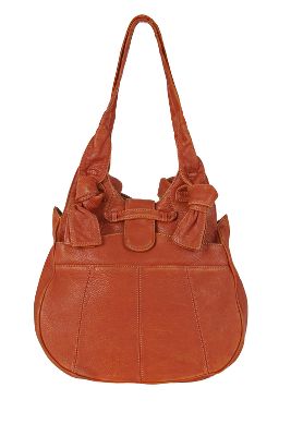 knotted leather shoulder bag