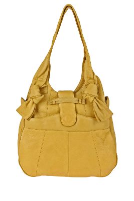 knotted leather shoulder bag