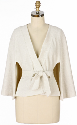 Anthropologie - :  wool kimono wrap ivory