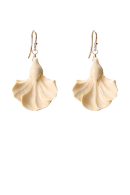 ginkgo leaf earring