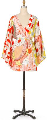 Anthropologie - silk kimono robe : susan threads kimono asian inspired