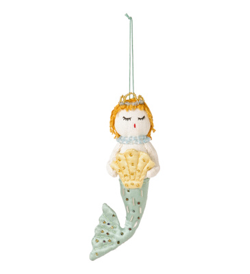 shell mermaid ornament