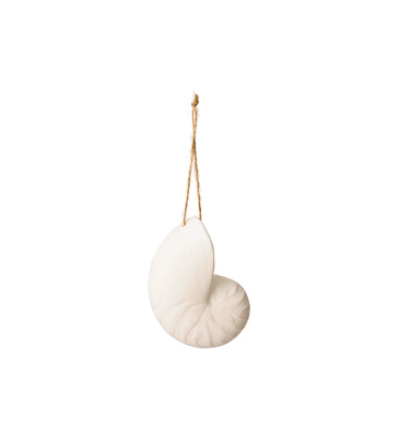 nautilus ornament :  porcelain ornament shell nautilus