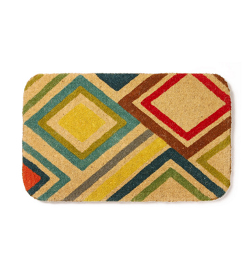 Changing Lanes Welcome Mat :  doormat geometric welcome mat anthropologie