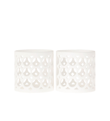 cutwork votives, large circles