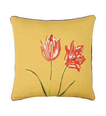 english garden tulip pillow