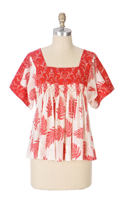 muumuu feather blouse