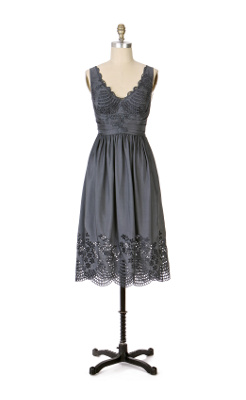 Eyelet Silk Dress