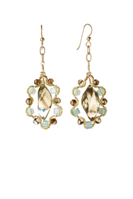 gilded cradle earrings