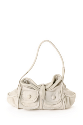 white sand shoulder bag