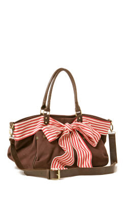 Striped Sash Tote