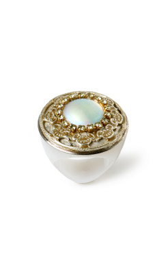 Anthropologie.com > Brown Scalloped Rhinestone Cocktail Ring from anthropologie.com