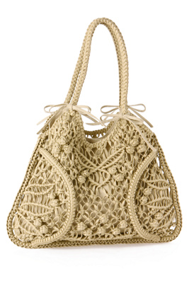 macrame hobo :  beach handbag tote macrame