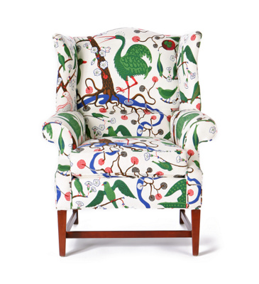 Anthropologie - :  nature chair upholstered print