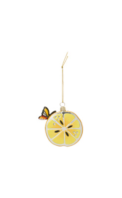 Jeweled Fruit Ornament, Tangerine
